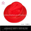 Sombrero de fieltro rojo de señoras